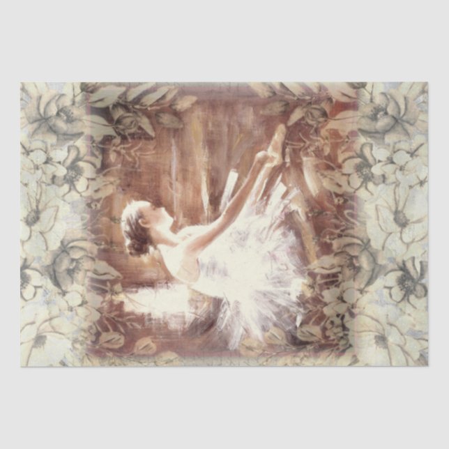 Papel De Seda Ballerina Balé Dancer (Frente )