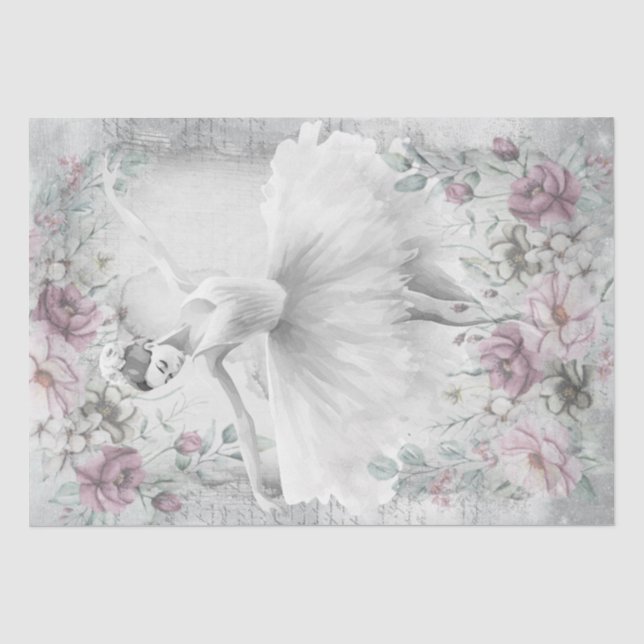 Papel De Seda Ballerina Balé Dancer (Frente )