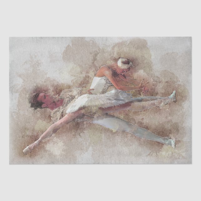 Papel De Seda Ballerina Balé Dancer (Frente )