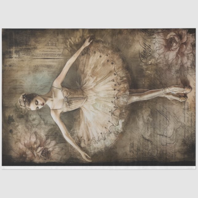 Papel De Seda Ballerina Dancer dois (Frente )