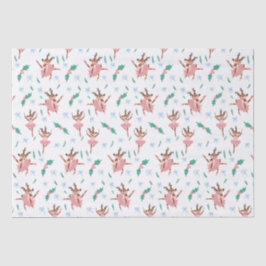 Papel De Seda Ballerina Reindeer e Arcos Natal