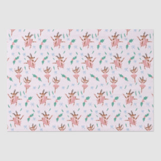 Papel De Seda Ballerina Reindeer e Arcos Natal