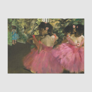 Papel De Seda Ballerinas a rosa por Edgar Degas    