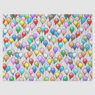 Papel De Seda Balões Coloridos