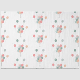 Papel De Seda Balões Coloridos do Partido Pastel