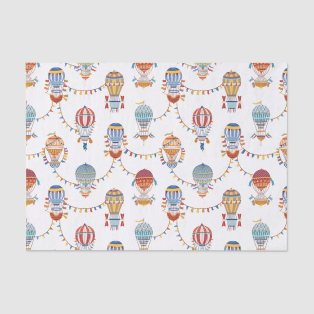Papel De Seda Balões de Ar Quente (Frente )
