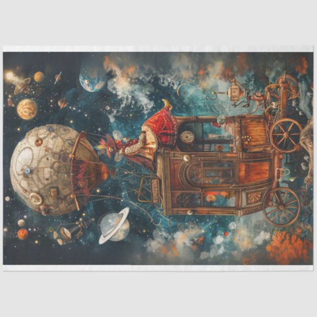 Papel De Seda Balões de Ar Quente Desatualizados (Frente )