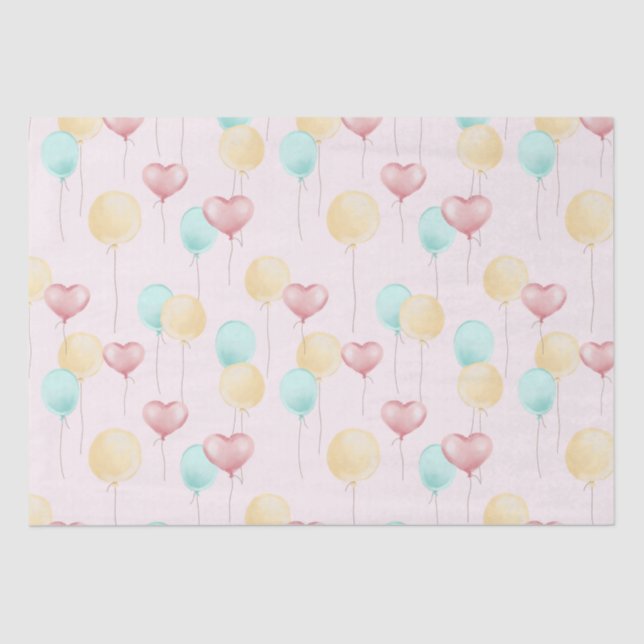 Papel De Seda Balões de Bebê Doce (Frente )