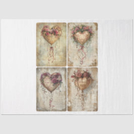 Papel De Seda Balões de coração namorados