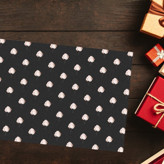 Papel De Seda Balões de ouro rosa preto de aniversário (Criador carregado)