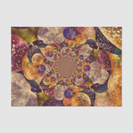 Papel De Seda Balões Dourados e roxos caleidoscópio Textured