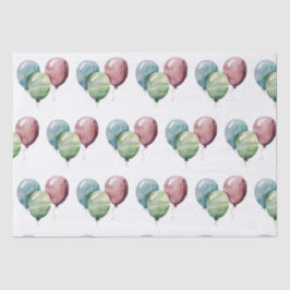 Papel De Seda Balões e Estrelas