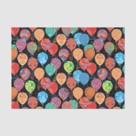 Papel De Seda Balões festivos do aniversário