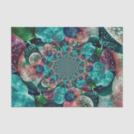 Papel De Seda Balões Vintage Antique Turquoise Azul Teal Retro