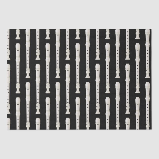 Papel De Seda Banda de Músicas em Gravador (Frente )