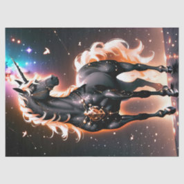 Papel De Seda Banda-de-Presente de Fantasia Negra Brilhante