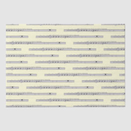 Papel De Seda Banda de Professores de Música Flute Musical