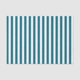 Papel De Seda Bandas de Azul Brancas e Teais