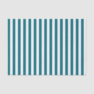 Papel De Seda Bandas de Azul Brancas e Teais