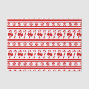 Papel De Seda Bandas de Canas de Natal