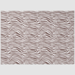 Papel De Seda Bandas de impressão de zebra de animais castanhos