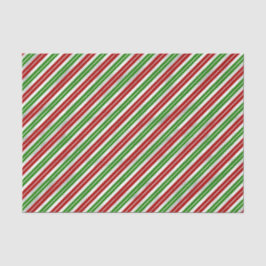 Papel De Seda Bandas de Natal Vermelhas, Verdes e Prateadas