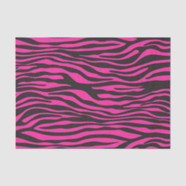 Papel De Seda Bandas de Zebra Rosa e Negra
