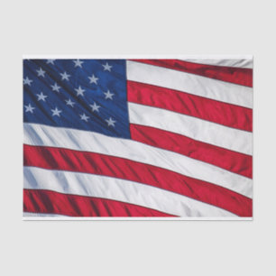 Papel De Seda Bandeira Americana