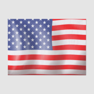 Papel De Seda Bandeira Americana