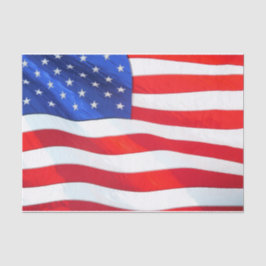 Papel De Seda Bandeira Americana