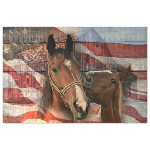 Papel De Seda Bandeira Americana do Barão Russo do Cavalo