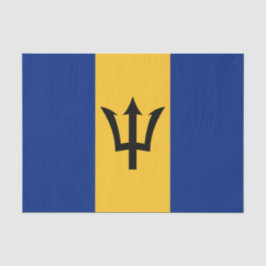 Papel De Seda Bandeira Barbadiana (Barbados) (Bajan)