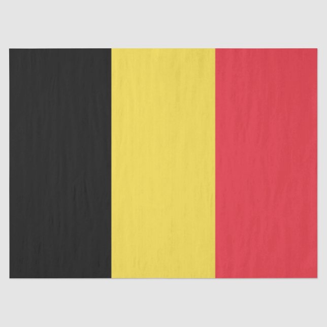 Papel De Seda Bandeira belga (Frente )