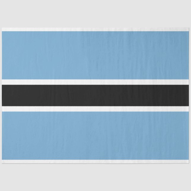 Papel De Seda Bandeira Botsuana (Botsuana) (Frente )