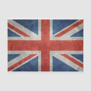Papel De Seda Bandeira BRITÂNICA de Union Jack em texturas