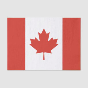 Papel De Seda Bandeira Canadense Patriótica
