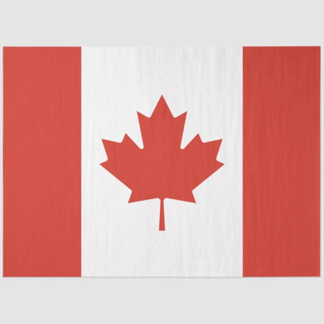 Papel De Seda Bandeira Canadiana (Maple Leaf) (Canadá) (Frente )