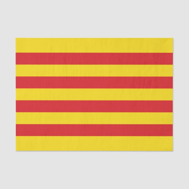 Papel De Seda Bandeira Catalã (Frente )