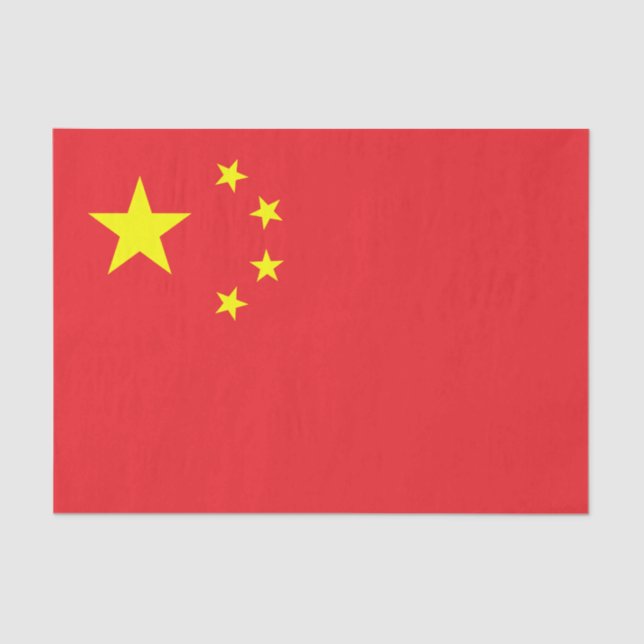 Papel De Seda Bandeira Chinesa (Frente )
