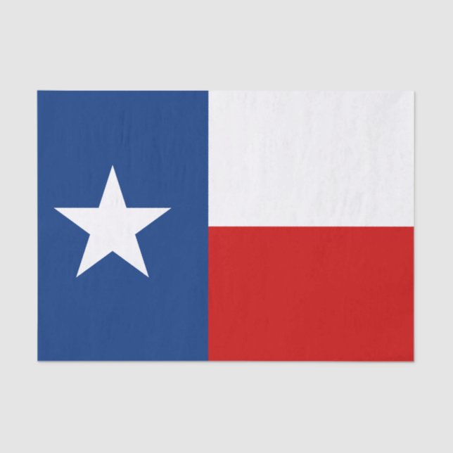 Papel De Seda Bandeira clássica do estado de Texas (Frente )