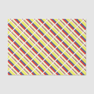 Papel De Seda Bandeira Colombiana e COLÔMBIA