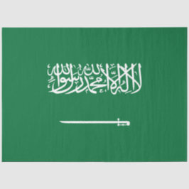 Papel De Seda Bandeira da Arábia Saudita