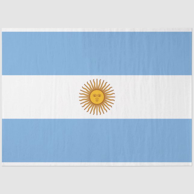 Papel De Seda Bandeira da Argentina (Frente )