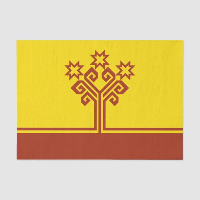 Papel De Seda Bandeira da Chuváchia (Frente )