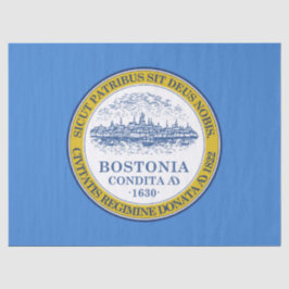 Papel De Seda Bandeira da Cidade de Boston (Massachusetts)