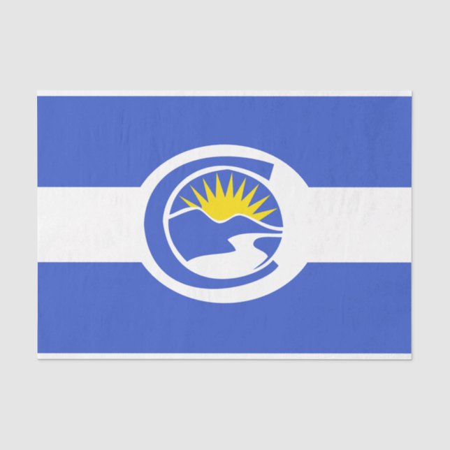 Papel De Seda Bandeira da Cidade do Centenário (Colorado) (Frente )