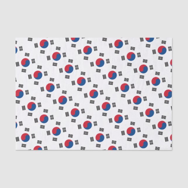 Papel De Seda Bandeira da Coreia do Sul (Frente )
