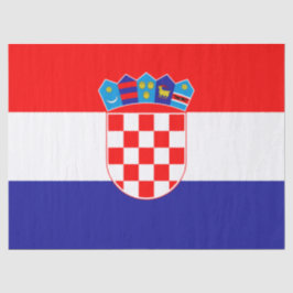 Papel De Seda Bandeira da Croácia