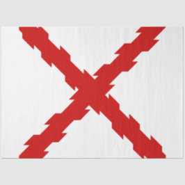 Papel De Seda Bandeira da Cruz de Borgonha