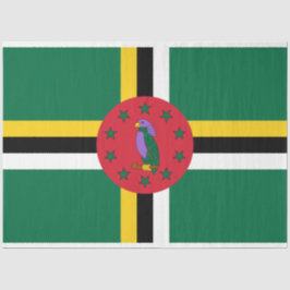 Papel De Seda Bandeira da Domínica